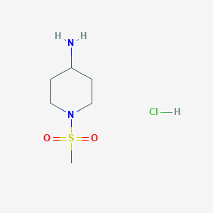 molecular formula C6H15ClN2O2S B1369079 1-(甲磺酰基)哌啶-4-胺盐酸盐 CAS No. 651057-01-1