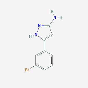 molecular formula C9H8BrN3 B136908 3-(3-Bromophenyl)-1H-pyrazol-5-amine CAS No. 149246-81-1