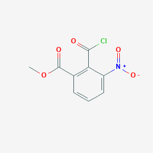 molecular formula C9H6ClNO5 B13690824 Methyl 2-(chlorocarbonyl)-3-nitrobenzoate 