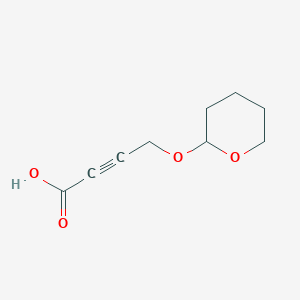 molecular formula C9H12O4 B13690827 4-[(2-Tetrahydropyranyl)oxy]-2-butynoic Acid 