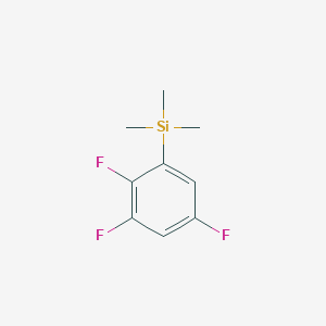 molecular formula C9H11F3Si B13690835 Trimethyl(2,3,5-trifluorophenyl)silane 