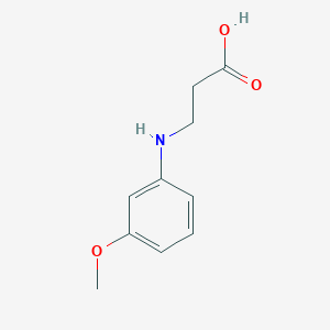 molecular formula C10H13NO3 B1369086 3-[(3-Methoxyphenyl)amino]propanoic acid CAS No. 3334-67-6