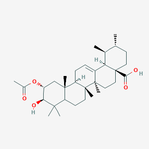 (1S,2R,4aS,6aR,6aS,6bR,10R,11R,12aR,14bR)-11-acetyloxy-10-hydroxy-1,2,6a,6b,9,9,12a-heptamethyl-2,3,4,5,6,6a,7,8,8a,10,11,12,13,14b-tetradecahydro-1H-picene-4a-carboxylic acid