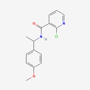 molecular formula C15H15ClN2O2 B1369099 2-Chloro-N-[1-(4-methoxyphenyl)ethyl]nicotinamide 