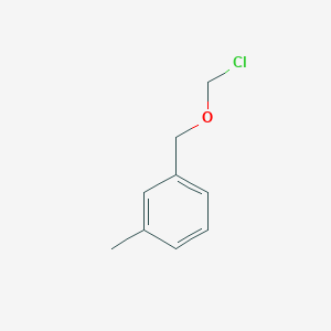 molecular formula C9H11ClO B13691266 3-[(Chloromethoxy)methyl]toluene 