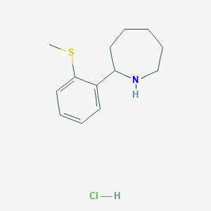 molecular formula C13H20ClNS B1369132 2-[2-(Methylsulfanyl)phenyl]azepane hydrochloride 
