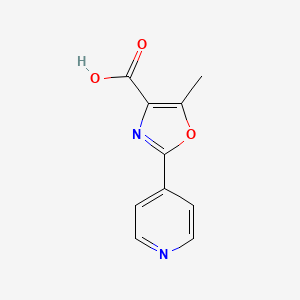 molecular formula C10H8N2O3 B13691390 5-Methyl-2-(4-pyridyl)oxazole-4-carboxylic Acid 