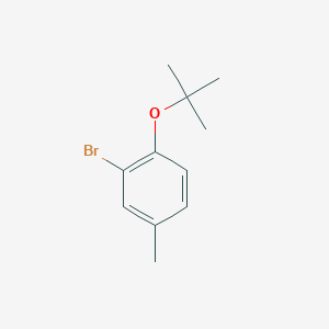 molecular formula C11H15BrO B13691419 3-Bromo-4-(tert-butoxy)toluene CAS No. 960309-86-8