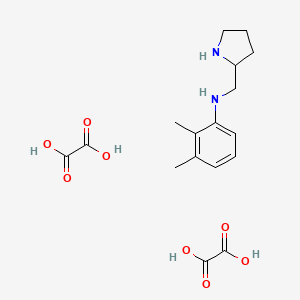 molecular formula C17H24N2O8 B1369142 2,3-Dimethyl-N-(pyrrolidin-2-ylmethyl)aniline dioxalate CAS No. 1177271-44-1