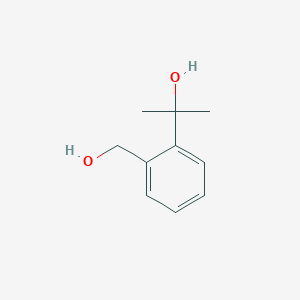 molecular formula C10H14O2 B13691495 2-[2-(Hydroxymethyl)phenyl]-2-propanol 