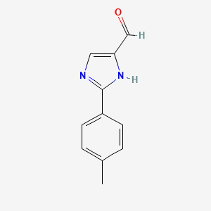 molecular formula C11H10N2O B13691564 2-(p-Tolyl)imidazole-4-carbaldehyde 