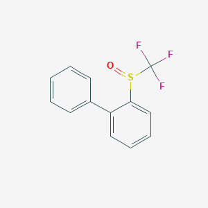 molecular formula C13H9F3OS B136916 2-((Trifluoromethyl)sulfinyl)-1,1'-biphenyl CAS No. 129922-49-2