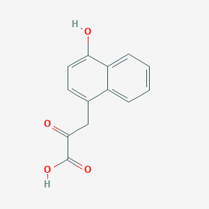 molecular formula C13H10O4 B13691606 3-(4-Hydroxy-1-naphthyl)-2-oxopropanoic Acid 