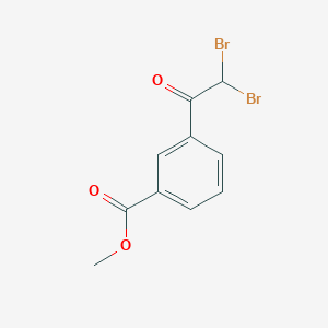 molecular formula C10H8Br2O3 B13691633 Methyl 3-(2,2-dibromoacetyl)benzoate 