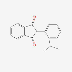molecular formula C18H16O2 B13691680 2-(2-isopropylphenyl)-1H-indene-1,3(2H)-dione 