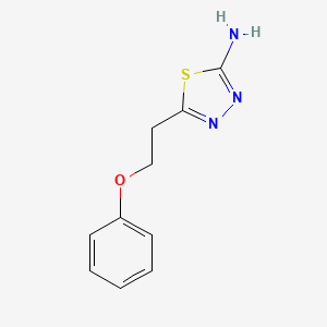 molecular formula C10H11N3OS B1369177 5-(2-苯氧基乙基)-1,3,4-噻二唑-2-胺 CAS No. 915923-86-3