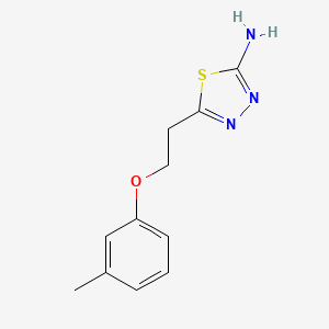 5-[2-(3-Methylphenoxy)ethyl]-1,3,4-thiadiazol-2-amine