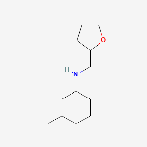 molecular formula C12H23NO B1369180 3-methyl-N-[(oxolan-2-yl)methyl]cyclohexan-1-amine 