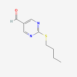 molecular formula C9H12N2OS B1369188 2-(Butylthio)pyrimidine-5-carbaldehyde CAS No. 915920-13-7