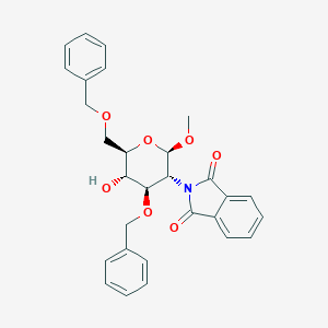 molecular formula C₂₉H₂₉NO₇ B013692 Methyl 3,6-Di-O-benzyl-2-deoxy-2-N-phthalimido-beta-D-glucopyranoside CAS No. 97242-79-0