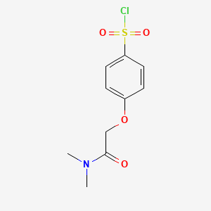 molecular formula C10H12ClNO4S B1369201 4-(2-(Dimethylamino)-2-oxoethoxy)benzene-1-sulfonyl chloride CAS No. 944888-09-9