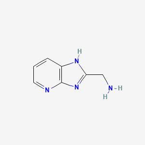 molecular formula C7H8N4 B1369207 3H-Imidazo[4,5-b]pyridine-2-methanamine CAS No. 828242-03-1