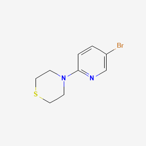 molecular formula C9H11BrN2S B1369217 4-(5-Bromopyridin-2-yl)thiomorpholine CAS No. 223556-42-1