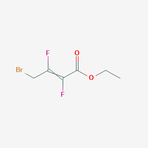 molecular formula C6H7BrF2O2 B13692186 Ethyl (Z)-4-Bromo-2,3-difluoro-2-butenoate 