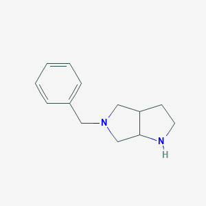molecular formula C13H18N2 B136922 5-Benzyl-octahydro-pyrrolo[3,4-b]pyrrole CAS No. 128740-12-5
