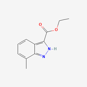 molecular formula C11H12N2O2 B13692201 Ethyl 7-methyl-1H-indazole-3-carboxylate 