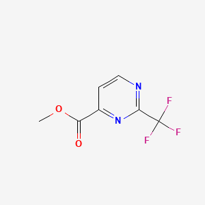 molecular formula C7H5F3N2O2 B1369222 Methyl 2-(trifluoromethyl)pyrimidine-4-carboxylate CAS No. 878745-51-8