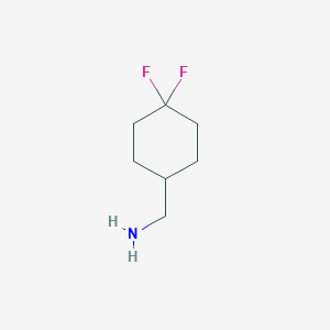 molecular formula C7H13F2N B1369224 (4,4-二氟环己基)甲胺 CAS No. 810659-05-3