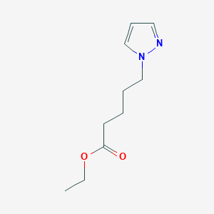 molecular formula C10H16N2O2 B13692537 Ethyl 5-(1-Pyrazolyl)pentanoate 