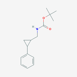 molecular formula C15H21NO2 B13692554 N-Boc-1-[(1S,2S)-2-phenylcyclopropyl]methanamine 