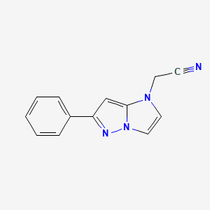2-(6-phenyl-1H-imidazo[1,2-b]pyrazol-1-yl)acetonitrile