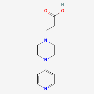 3-[4-(Pyridin-4-yl)piperazin-1-yl]propanoic acid