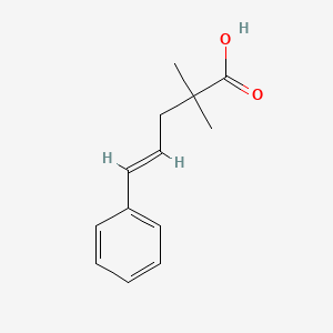 (4E)-2,2-dimethyl-5-phenylpent-4-enoic acid