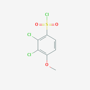 molecular formula C7H5Cl3O3S B1369298 2,3-Dichloro-4-methoxybenzene-1-sulfonyl chloride CAS No. 35509-60-5