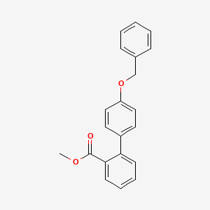 molecular formula C21H18O3 B1369355 Methyl 2-[4-(benzyloxy)phenyl]benzoate CAS No. 893736-49-7