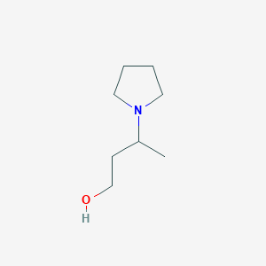 molecular formula C8H17NO B136937 3-(Pyrrolidin-1-yl)butan-1-ol CAS No. 158261-95-1