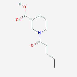 1-Pentanoylpiperidine-3-carboxylic acid