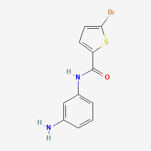 molecular formula C11H9BrN2OS B1369380 N-(3-Aminophenyl)-5-bromothiophene-2-carboxamide 