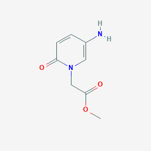 molecular formula C8H10N2O3 B1369382 Methyl 2-(5-amino-2-oxo-1,2-dihydropyridin-1-YL)acetate 