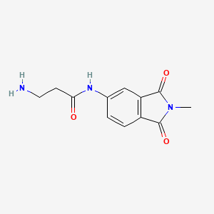 molecular formula C12H13N3O3 B1369393 3-Amino-N-(2-methyl-1,3-dioxo-2,3-dihydro-1H-isoindol-5-yl) 