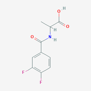 molecular formula C10H9F2NO3 B1369397 2-[(3,4-Difluorophenyl)formamido]propanoic acid 