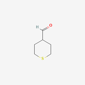 molecular formula C6H10OS B1369402 Tetrahydrothiopyran-4-carbaldehyde CAS No. 50675-19-9