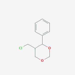 molecular formula C11H13ClO2 B13694104 5-(Chloromethyl)-4-phenyl-1,3-dioxane 