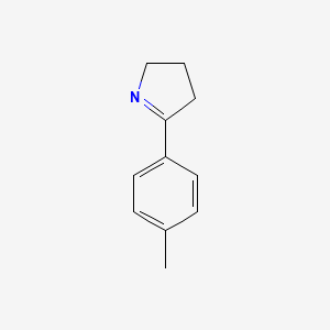 molecular formula C11H13N B13694198 5-(p-Tolyl)-3,4-dihydro-2H-pyrrole 