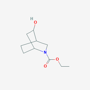 molecular formula C10H17NO3 B1369422 Ethyl 5-hydroxy-2-azabicyclo[2.2.2]octane-2-carboxylate 