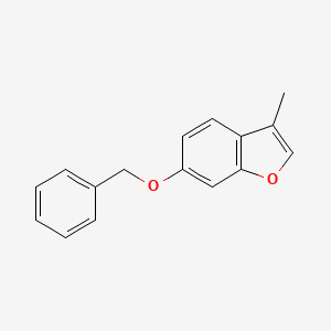 molecular formula C16H14O2 B13694236 6-(Benzyloxy)-3-methylbenzofuran 